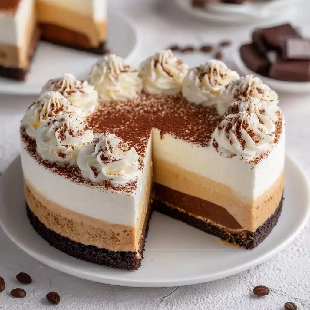 Sumptuous Espresso-Infused Biscuit and Cream Cheese Cake Recipe