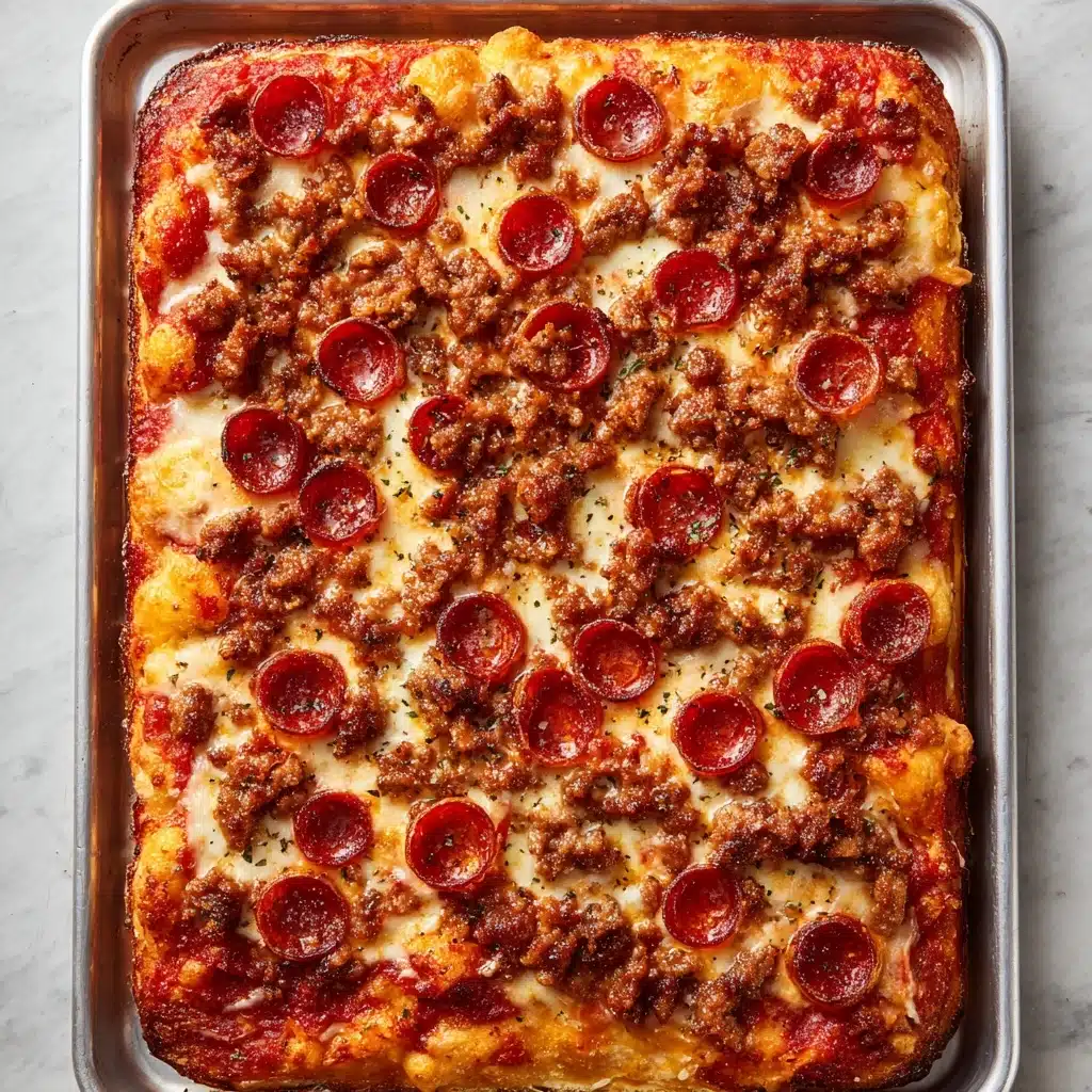Meat Lovers Pizza Casserole Recipe - Recipe Image