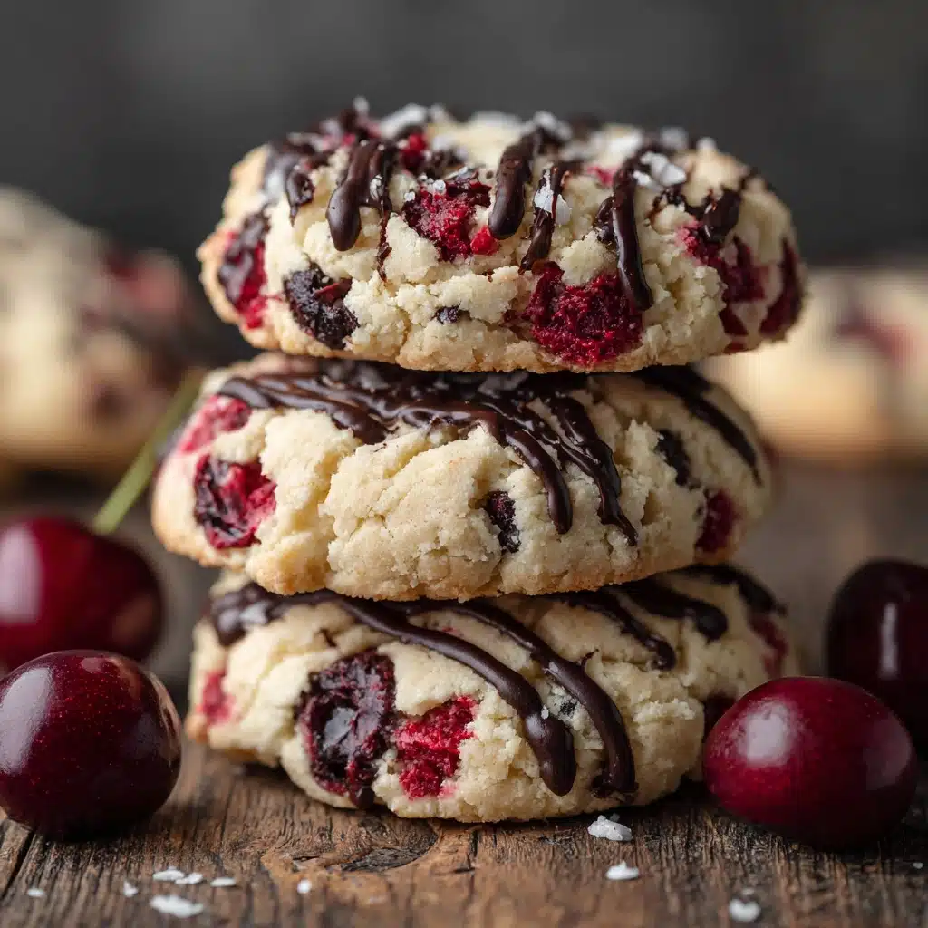 White Chocolate Cherry Shortbread Cookies Recipe