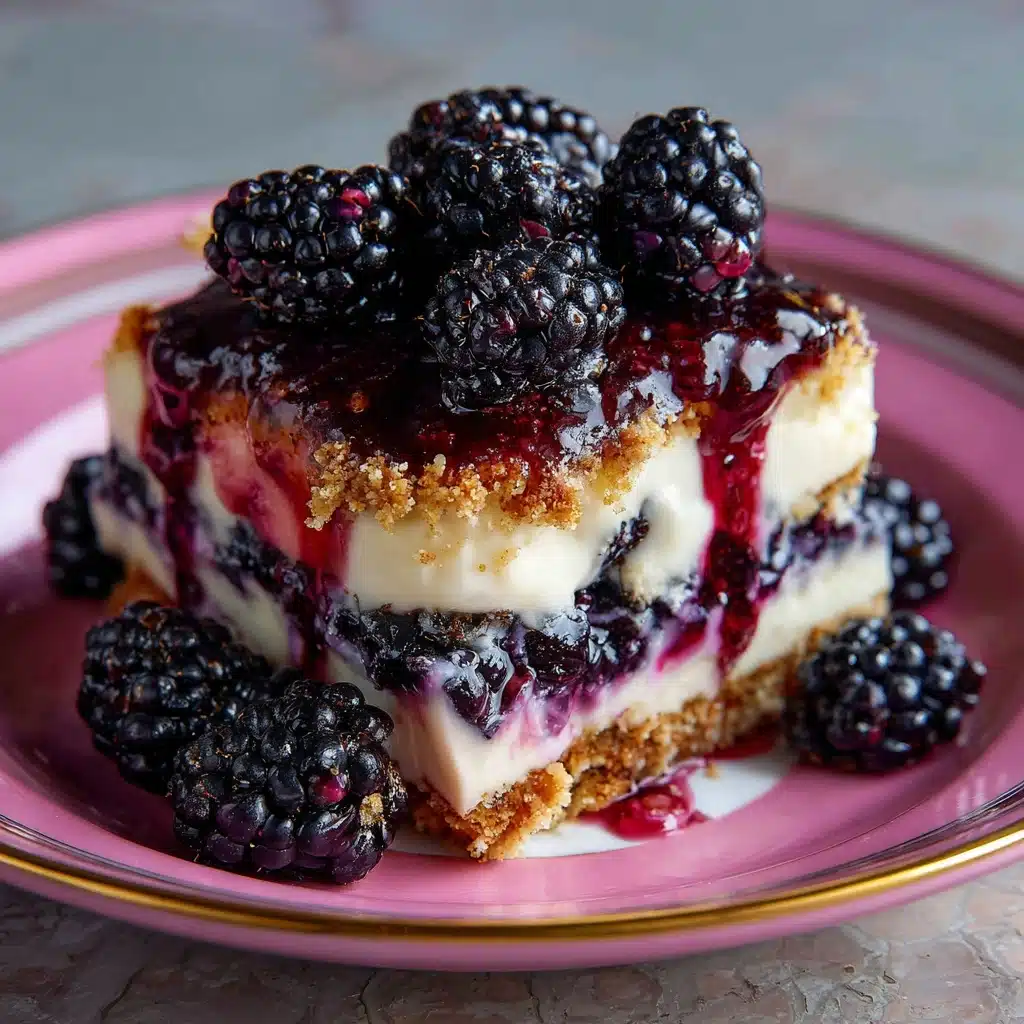 Blackberry Pretzel Dessert Recipe - Recipe Image