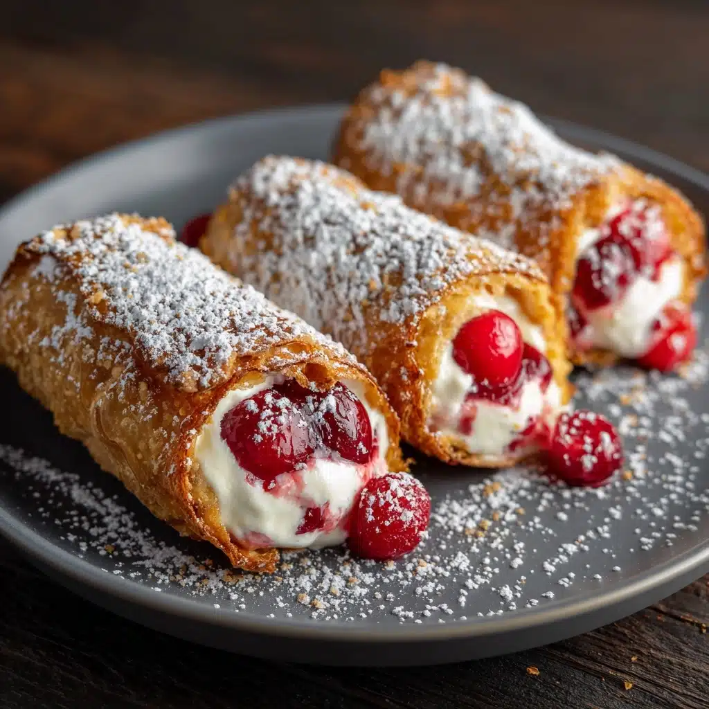 Cherry Cheesecake Egg Rolls Recipe