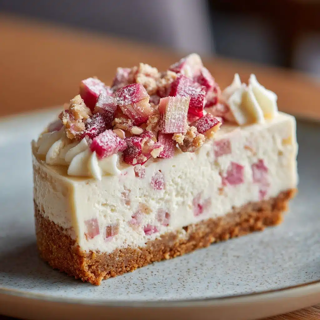 Rhubarb Cheesecake Recipe - Recipe Image