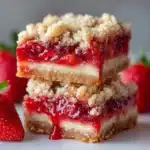 Strawberry Rhubarb Bars Recipe
