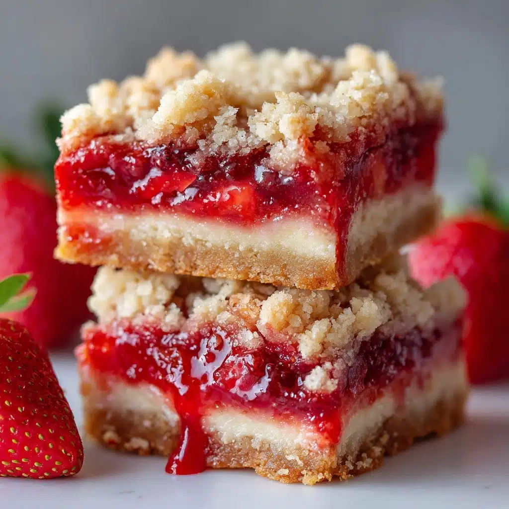 Strawberry Rhubarb Bars Recipe
