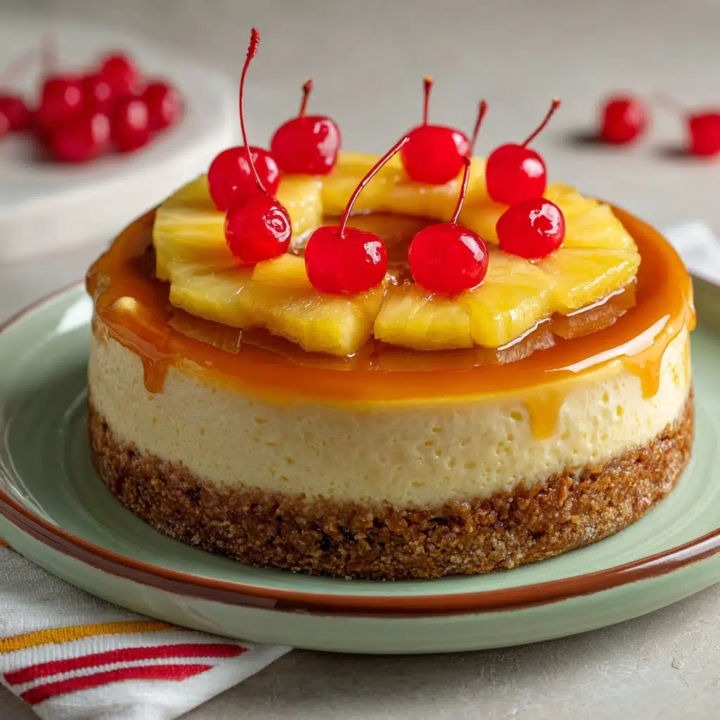 Pineapple Upside-Down Cheesecake Recipe - Recipe Image