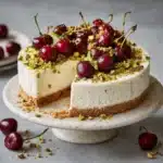 Lemon-Lime Cherry Pistachio Cheesecake Recipe