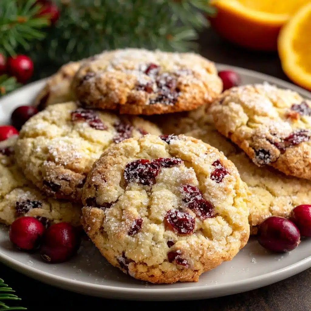 Cranberry Orange Shortbread Cookies Recipe