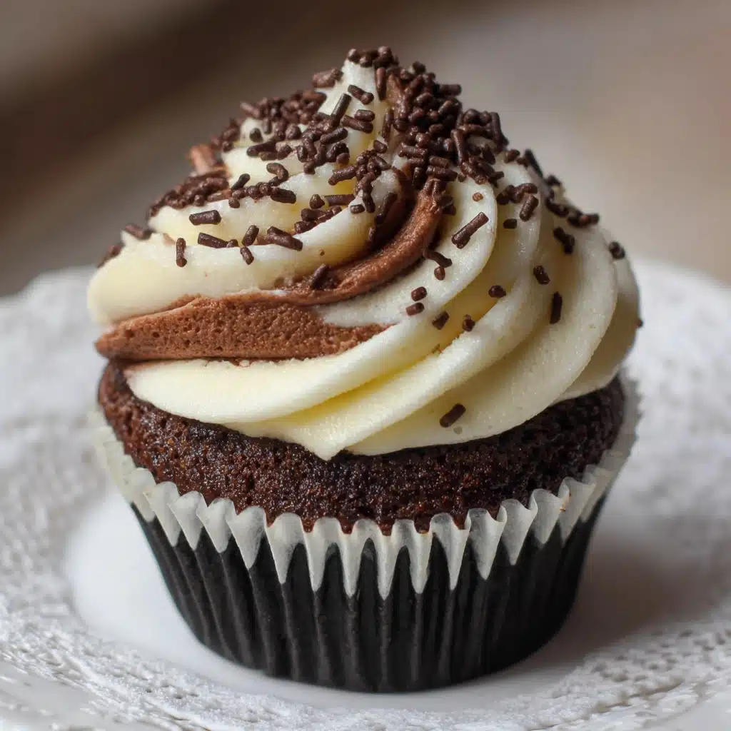 Marble Black and White Cupcakes Recipe