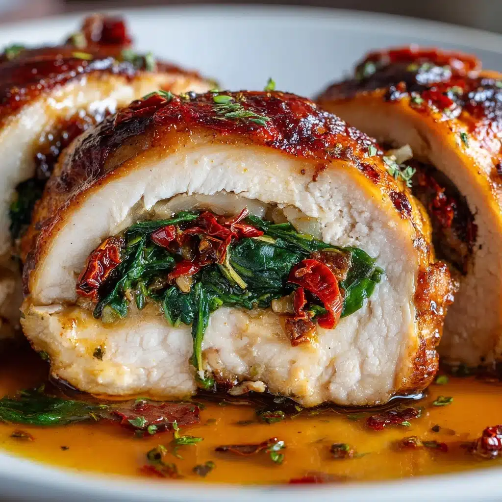 Sundried Tomato, Spinach, and Cheese Stuffed Chicken Recipe