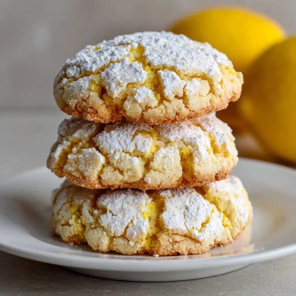 Lemon Gooey Butter Cookies Recipe