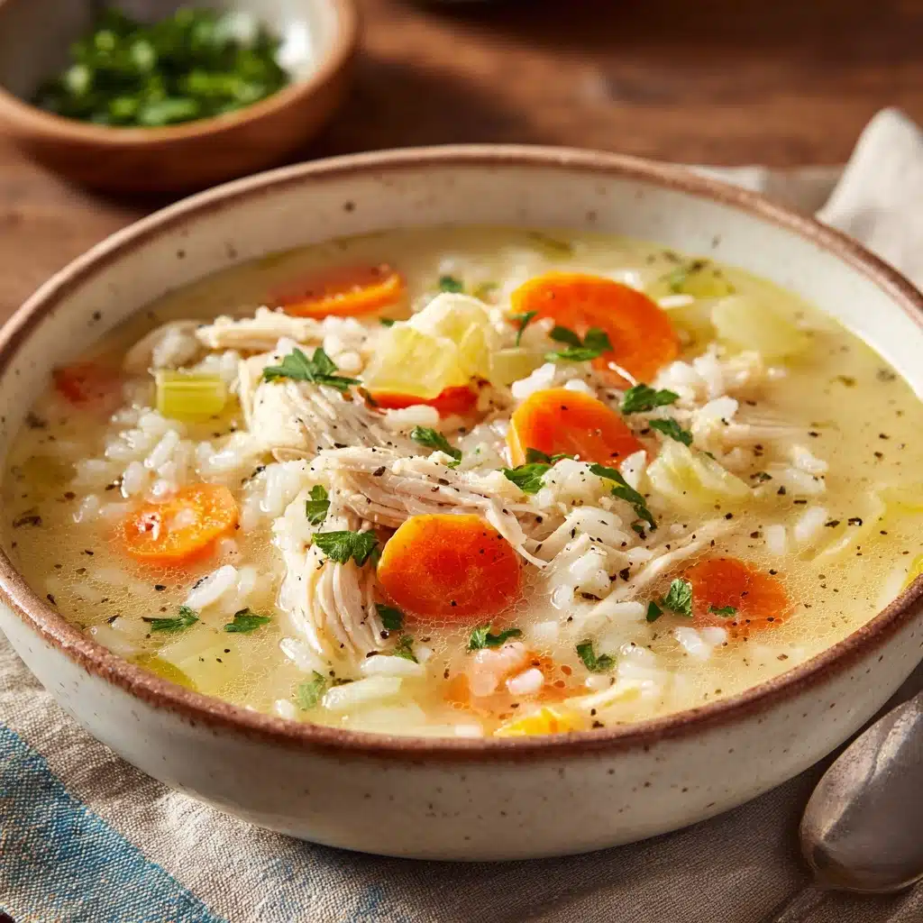 Creamy Chicken and Rice Soup Recipe - Recipe Image