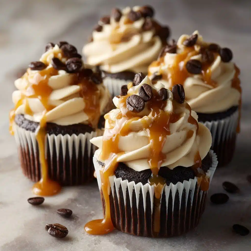 Chocolate Espresso Cupcakes with Salted Caramel Buttercream Recipe - Recipe Image