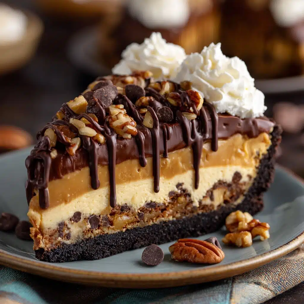 Best Chocolate Turtle Pie Recipe - Recipe Image