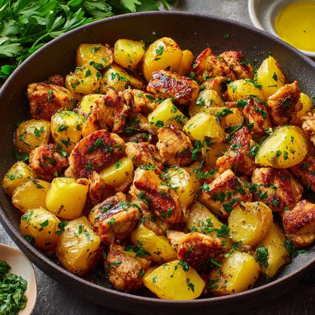 Garlic Butter Steak Bites and Potatoes Recipe - Recipe Image