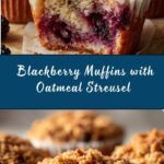 Blackberry Muffins with Oatmeal Streusel Recipe