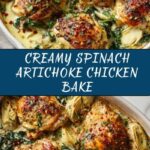 Healthy Spinach Artichoke Chicken Bake Recipe