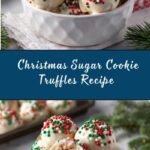 Christmas Sugar Cookie Truffles Recipe