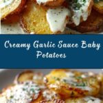 Creamy Garlic Sauce Baby Potatoes Recipe