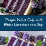 Purple Velvet Cake with White Chocolate Cream Cheese Frosting Recipe