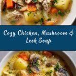 Easy Chicken, Mushroom & Leek Soup Recipe