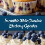 White Chocolate Blueberry Cupcakes Recipe