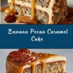 Banana Pecan Caramel Cake Recipe