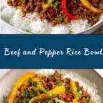 Beef and Pepper Rice Bowl Recipe