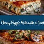 Cheesy Baked Vegetable Rolls Recipe