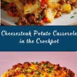 Crockpot Cheesesteak Potato Casserole Recipe