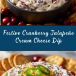 Holiday Cranberry Jalapeño Cream Cheese Dip Recipe