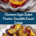 Cinnamon Sugar Baked Peaches Recipe