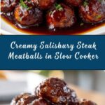 Creamy Slow Cooker Salisbury Steak Meatballs Recipe