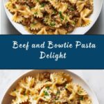 Creamy Beef and Bowtie Pasta Recipe