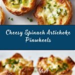 Cheesy Spinach and Artichoke Pinwheels Recipe