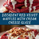 Red Velvet Waffles with Cream Cheese Glaze Recipe