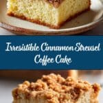 Classic Cinnamon Streusel Coffee Cake Recipe