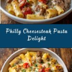 Classic Philly Cheesesteak Pasta Recipe