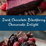 Dark Chocolate Blackberry Cheesecake Recipe