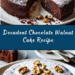 Moist Chocolate Walnut Cake Recipe