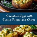 Scrambled Eggs with Grated Potato and Chives Recipe