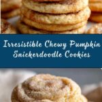 Chewy Pumpkin Snickerdoodle Cookies Recipe