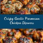 Air Fryer Garlic Parmesan Chicken Skewers Recipe