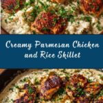 One-Pan Creamy Parmesan Chicken and Rice Recipe