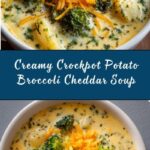 Crockpot Potato Broccoli Cheddar Soup Recipe