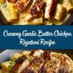 Creamy Garlic Butter Chicken and Rigatoni in Parmesan Sauce Recipe