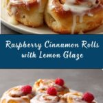 Raspberry Cinnamon Rolls with Lemon Glaze Recipe