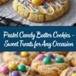 Pastel Candy-Centered Butter Cookies Recipe
