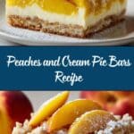 Peaches and Cream Pie Bars Recipe