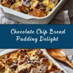 Chocolate Chip Bread Pudding with Cream Sauce Recipe