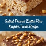 Salted Peanut Butter Rice Krispies Treats Recipe